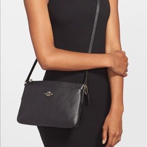 COACH ‘journal’ pebbled leather crossbody bag